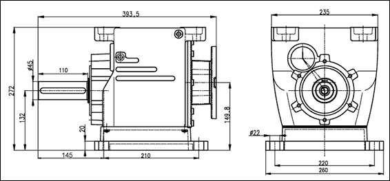 ГАБАРИТНЫЕ И ПРИСОЕДИНИТЕЛЬНЫЕ РАЗМЕРЫ 5МП50